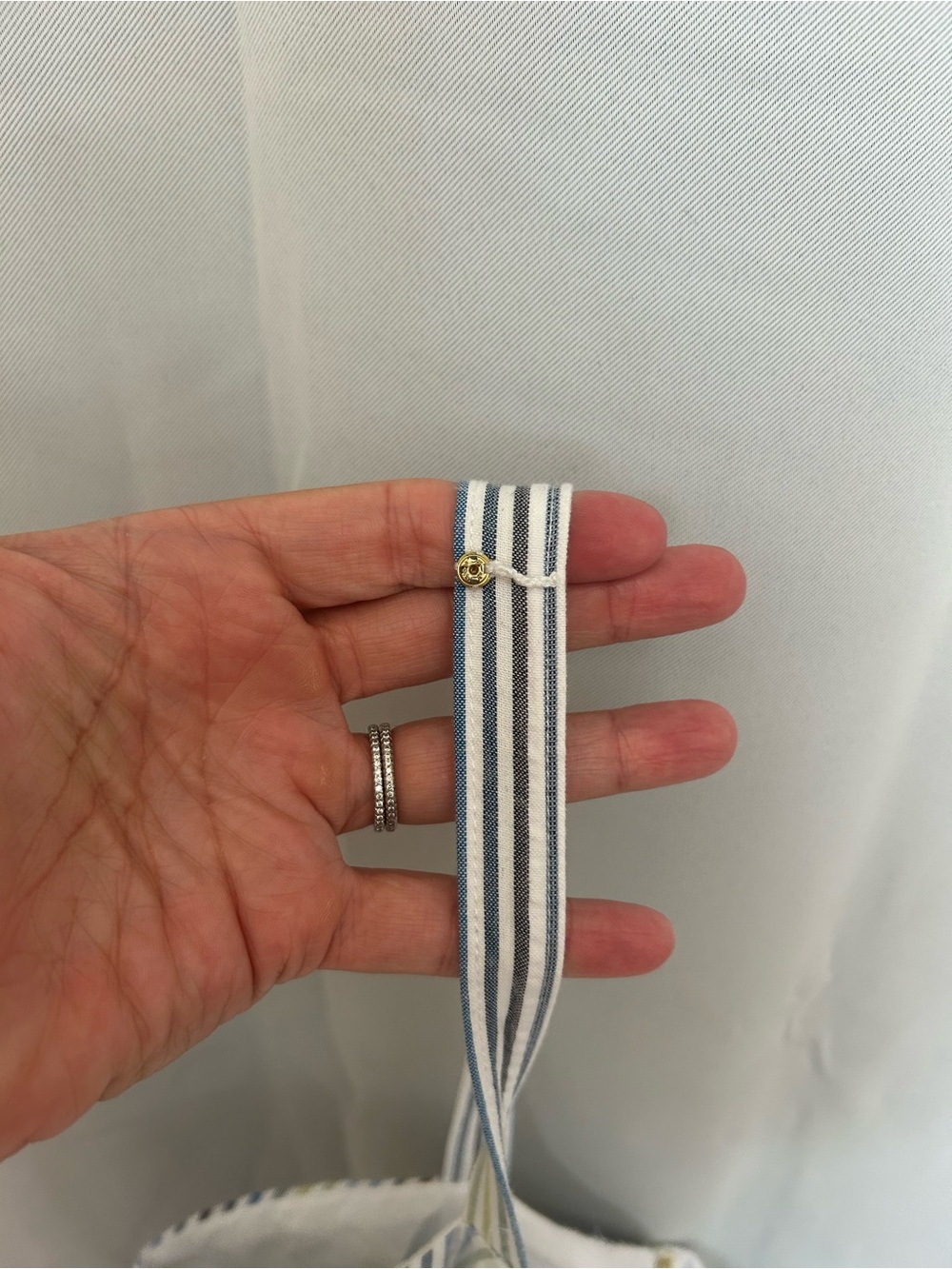 Draper James Seersucker Spaghetti Strap Brystol Striped 100% Cotton Dress Sz 10 - Picture 8 of 12